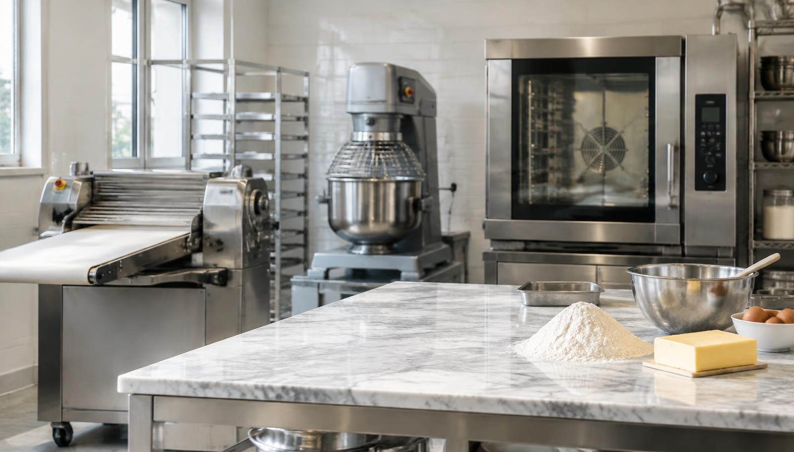 Attrezzature per pasticceria: sfogliatrice, forno e abbattitore a confronto
