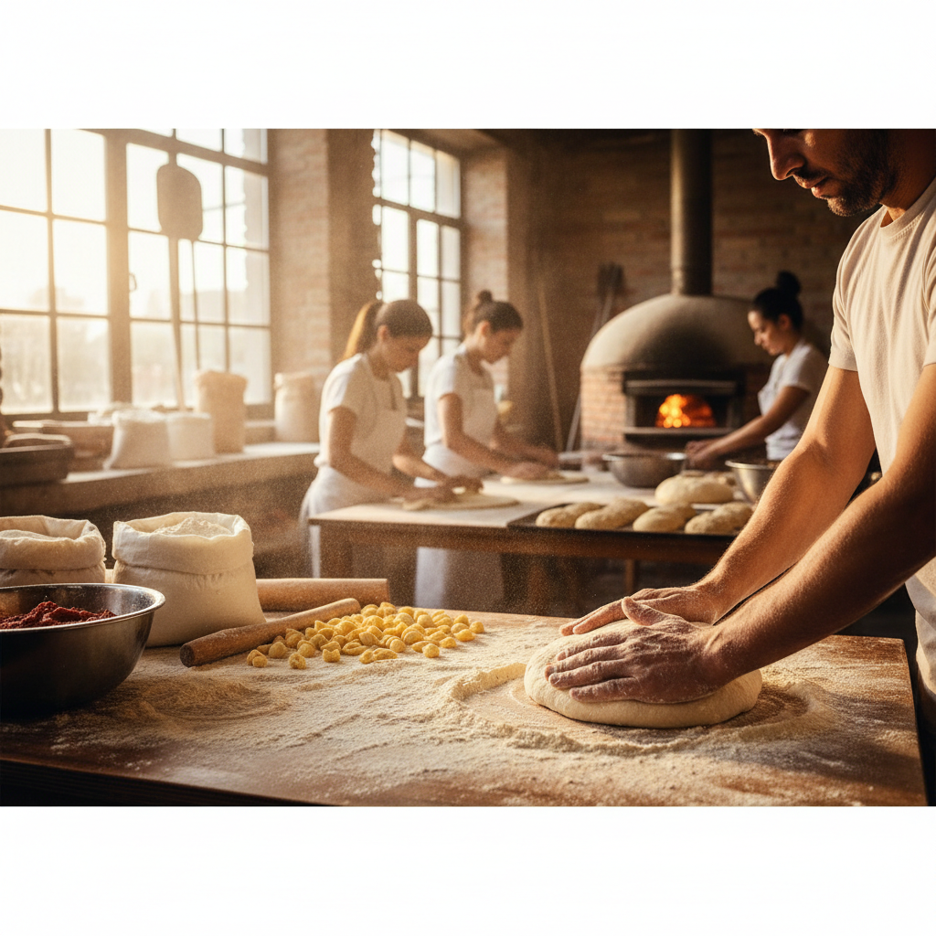 LAVORAZIONE PASTA PANE E PIZZA