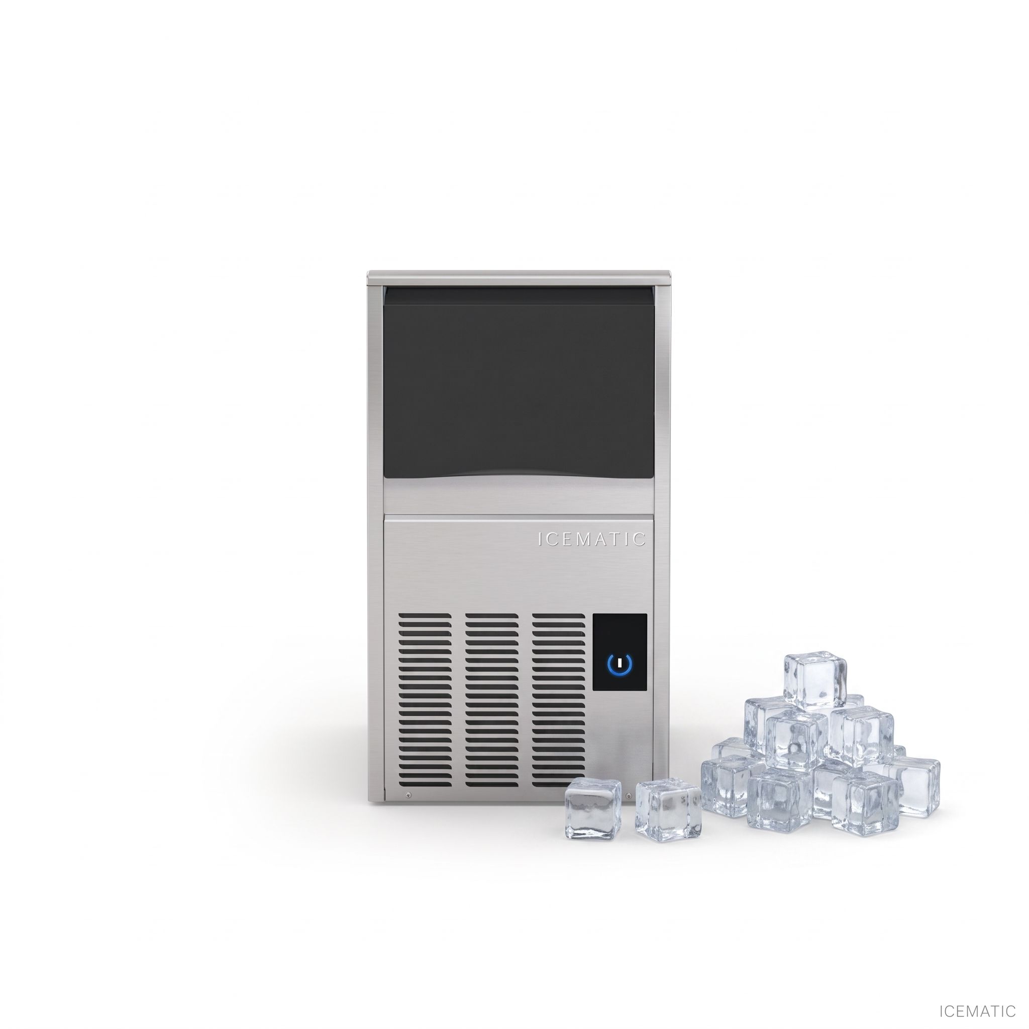 Fabbricatore di Ghiaccio Professionale Icematic C28 — 28 kg/24h Cubetti Pieni