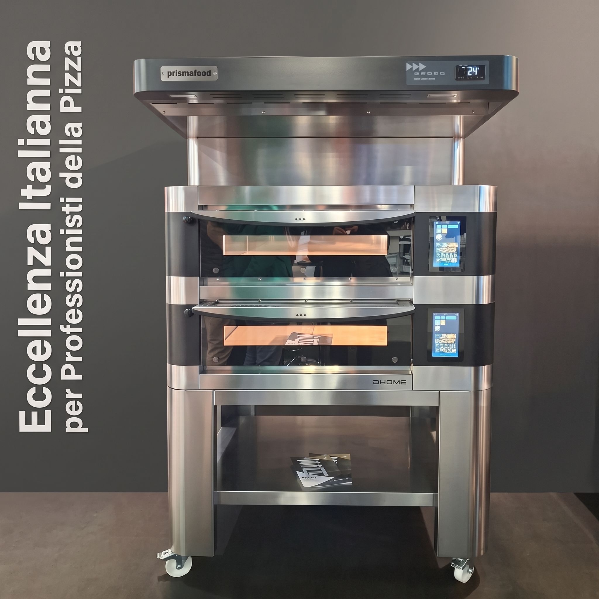 FORNO PIZZA ELETTRICO 4+4 PIZZE Ø 35