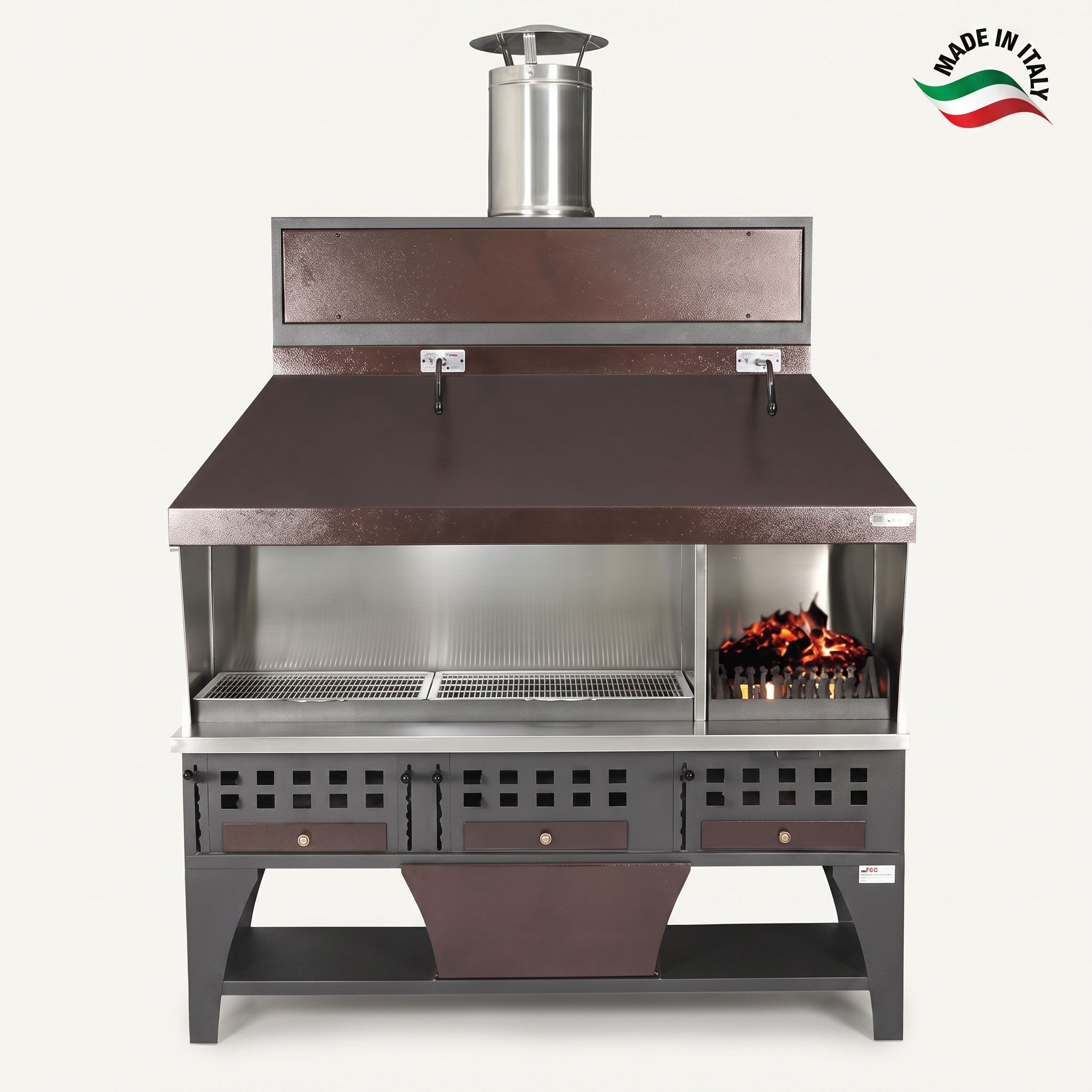 Bistecchiera a Carbone Hotclass BLHB160 — Design Robusto e Controllo Preciso