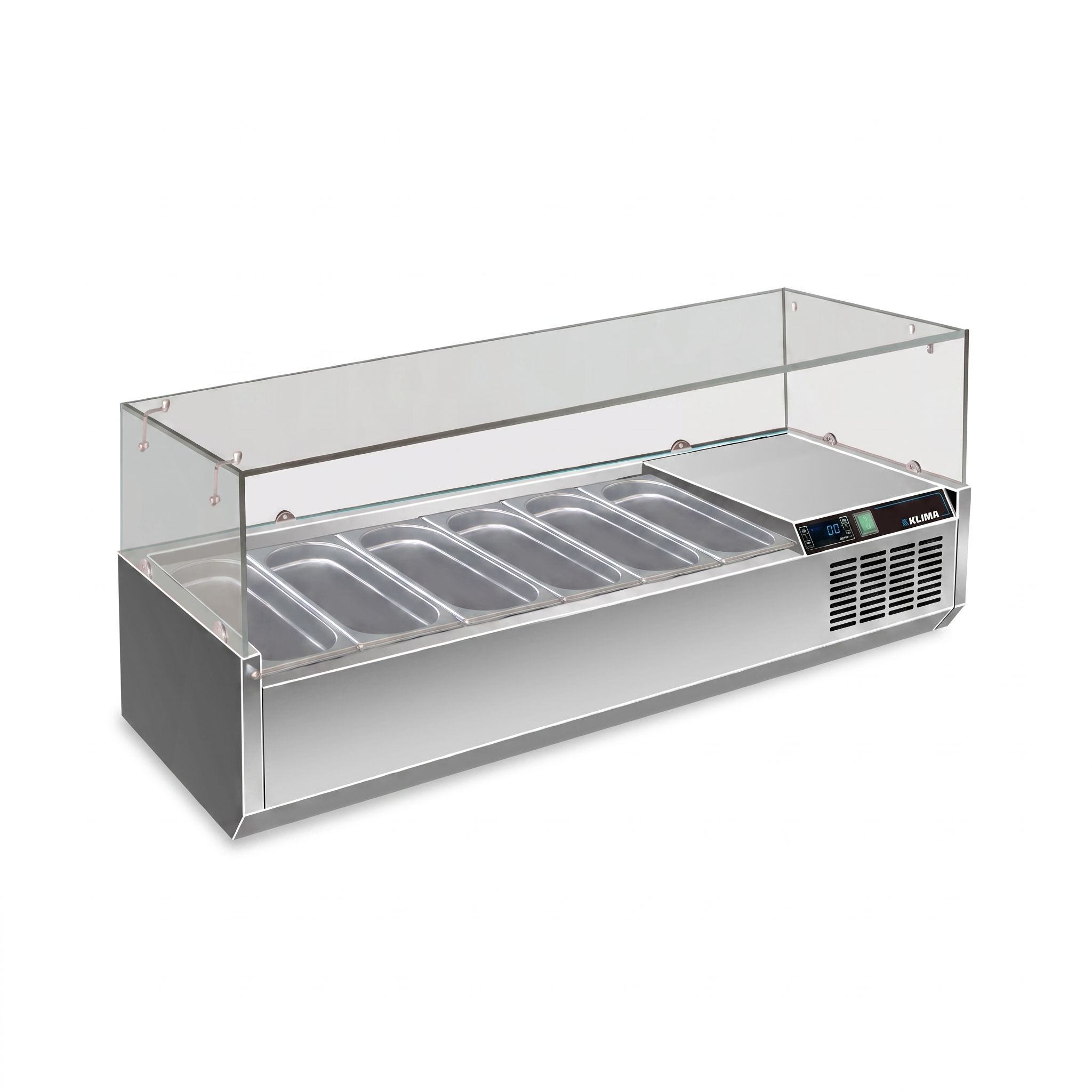 Vetrina Porta Ingredienti N° 6 GN1/3 (non incluse)