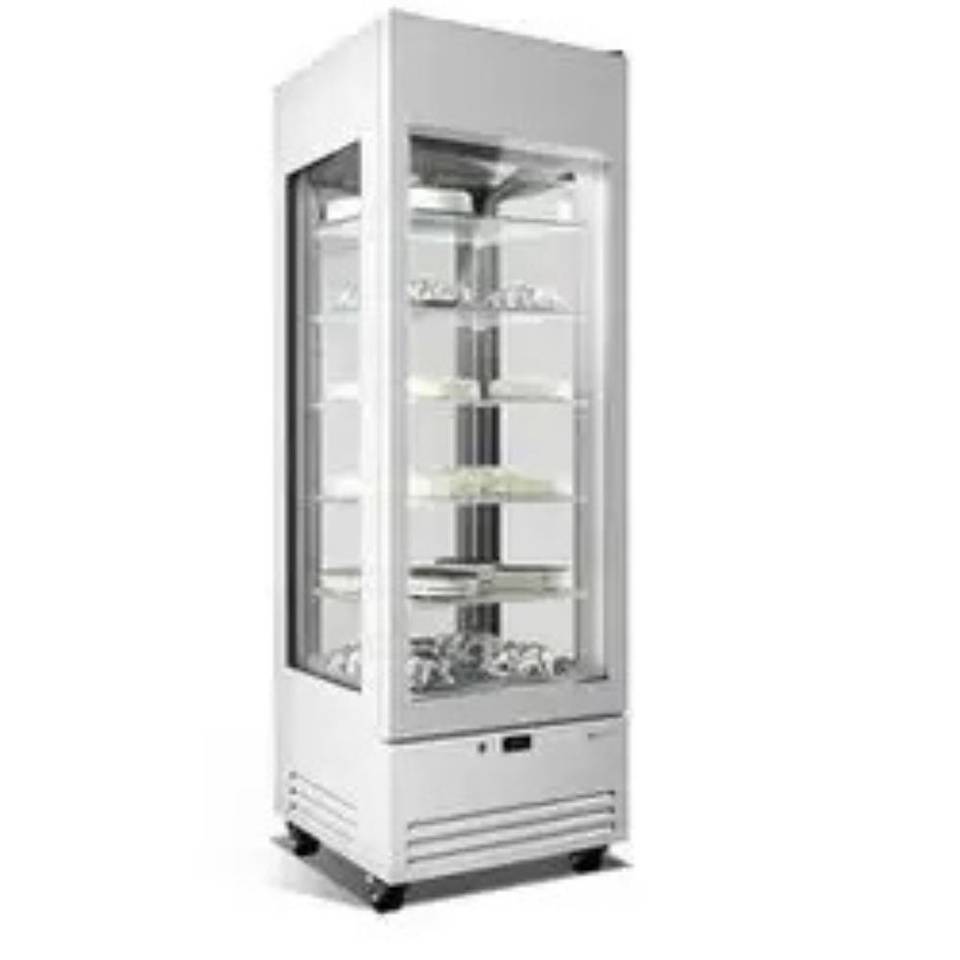 Vetrina Gelato Framec VENERE 4-VIEW White — Esposizione 4 Lati – immagine 1