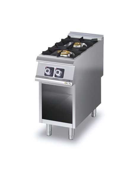 Cucina a gas 2 fuochi Olis — Efficienza compatta per la tua cucina HoReCa