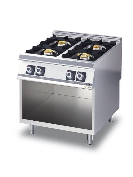 Cucina a gas 4 fuochi Olis — Produttività e controllo per la ristorazione