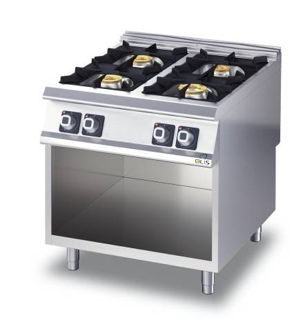 Cucina a gas 4 fuochi Olis — Produttività e controllo per la ristorazione