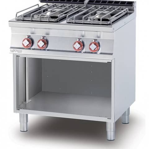 Cucina a Gas Lotus PC-78GP 4 Fuochi Serie 700 — Efficienza e Controllo
