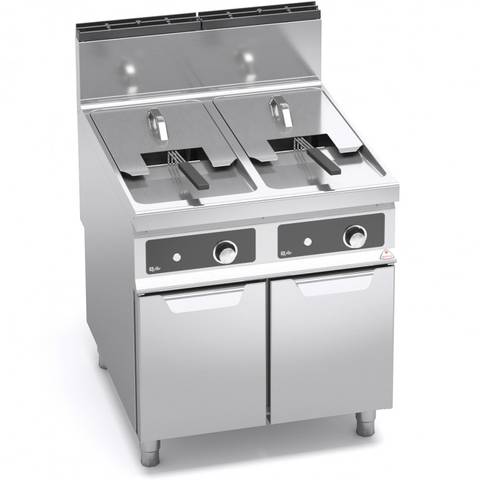 Friggitrice a gas Ristomania Berto's 18+18L — Efficienza e precisione Horeca