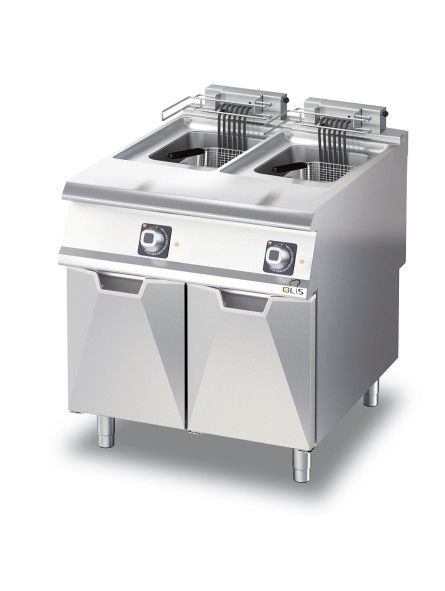 Friggitrice Elettrica Ristomania Olis 2 Vasche 15L — Massima Efficienza in Cucina