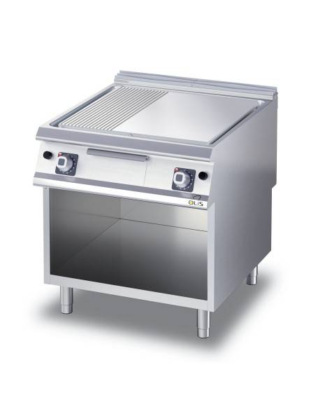 Fry Top Gas Olis M80 Cromato 1/3 Rigato Ristomania — Versatilità Cottura – immagine 1