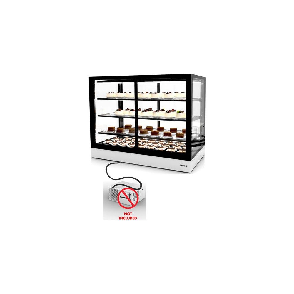 Vetrina Refrigerata Drop-in SAYL IN-120-90RAZ — 1200×900 mm Doppio Accesso Gruppo Remoto con LED