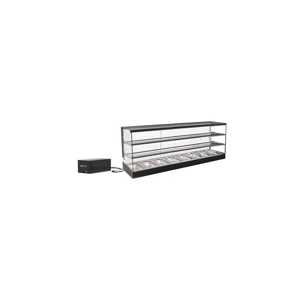 Vetrina Refrigerata da Banco SAYL VTLG28GR-2 — 1540×395×460 mm, LED