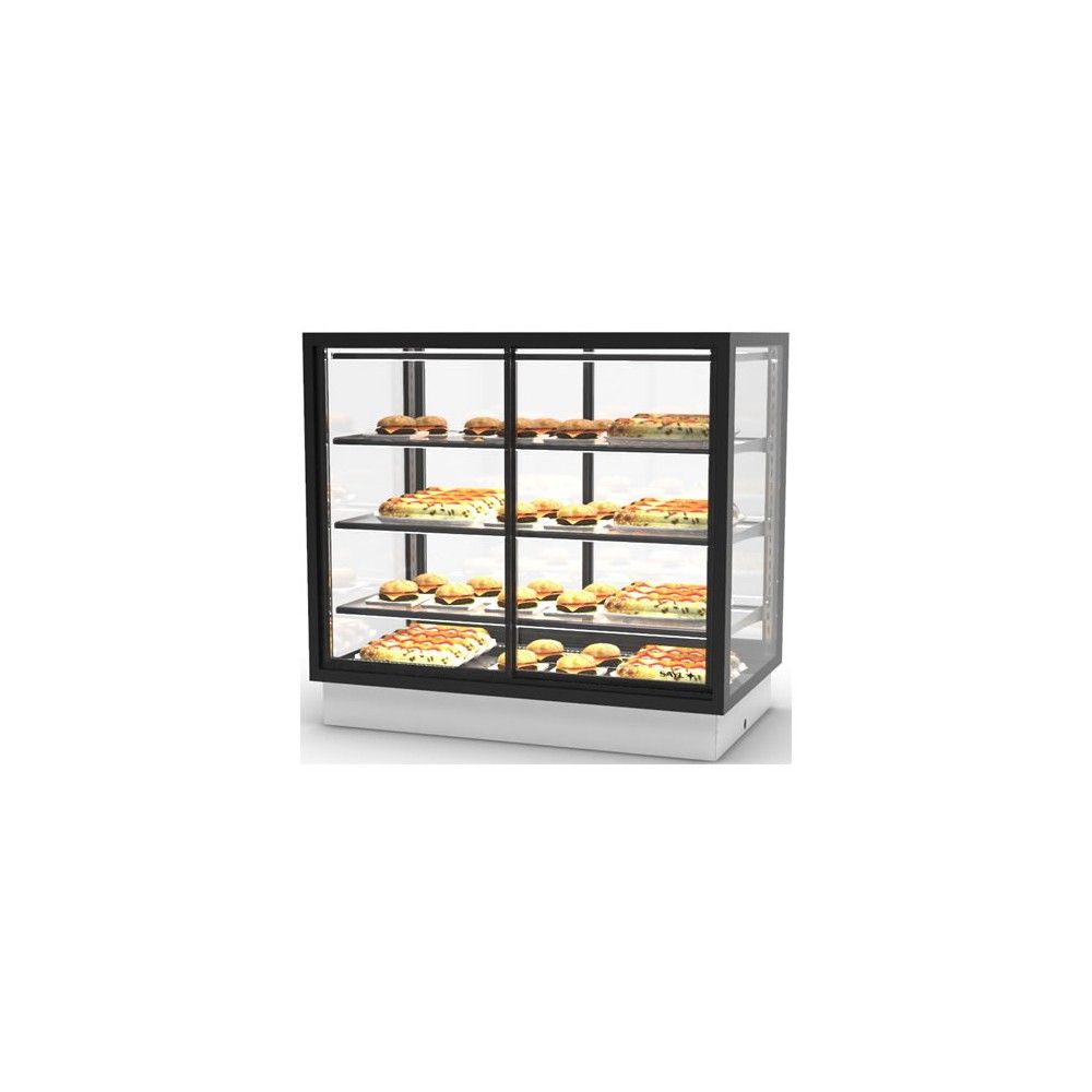 Vetrina Calda Doppio Accesso da Banco SAYL DP-100-80CA — 1000×600×815 mm, LED