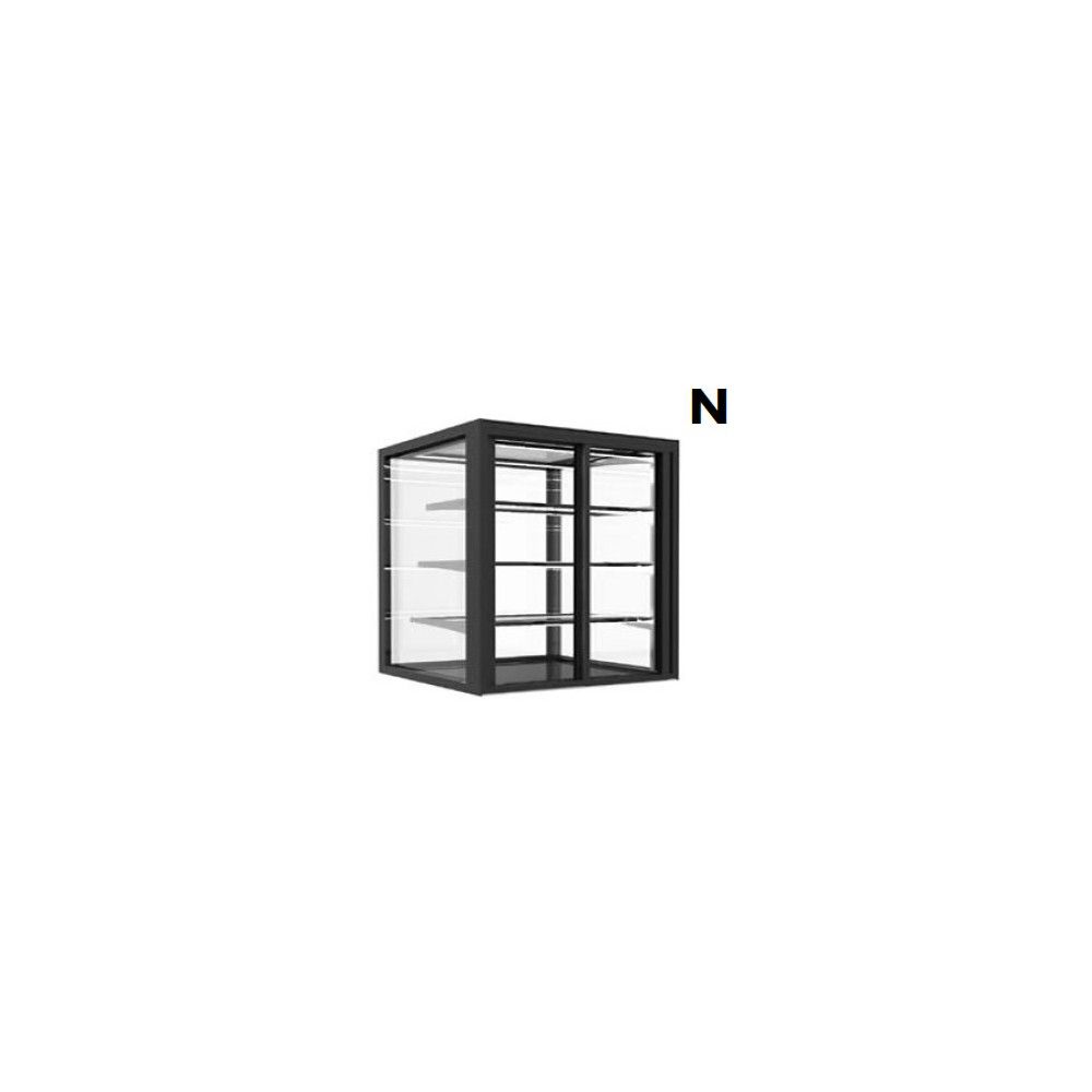 Vetrina Neutra Doppio Accesso Drop-in SAYL IN-100-80AN — 1000×800 mm con LED