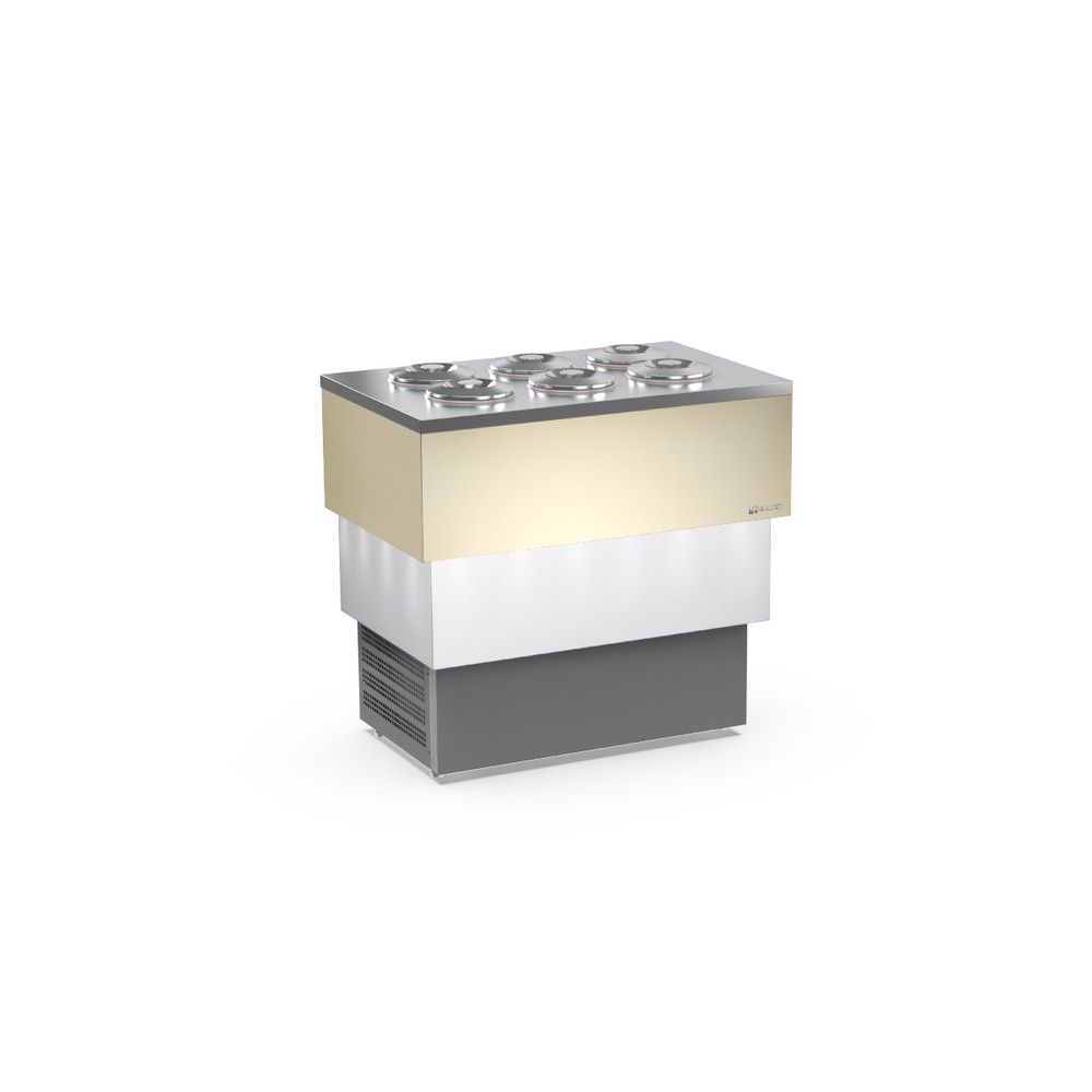 Vetrina Gelato Framec CARRARA CREAM — Refrigerata da Banco Elegante
