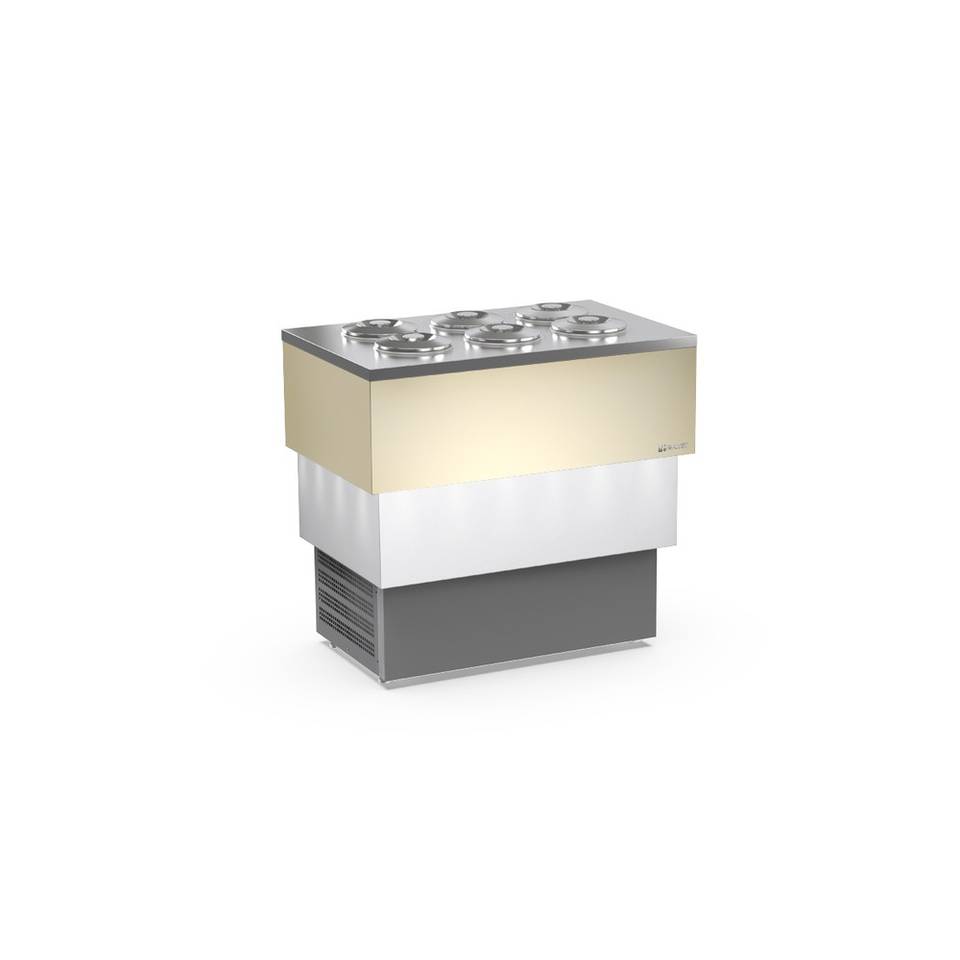 Vetrina Gelato Framec CARRARA CREAM — Refrigerata da Banco Elegante – immagine 1