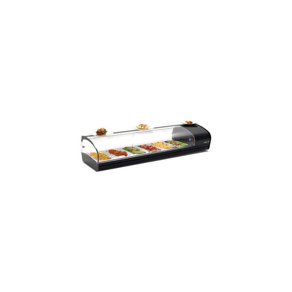 Vetrina Refrigerata Sushi da Banco SAYL SK6 — 1320×395×270 mm, +2/+6 °C, LED