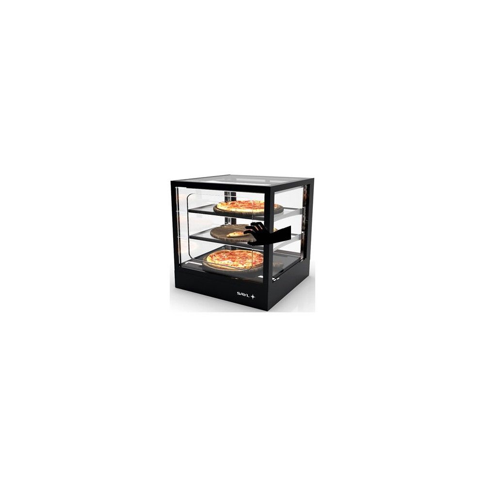 Vetrina Calda Grab & Go Drop-in SAYL IN-60-60CG — 600×600 mm con LED
