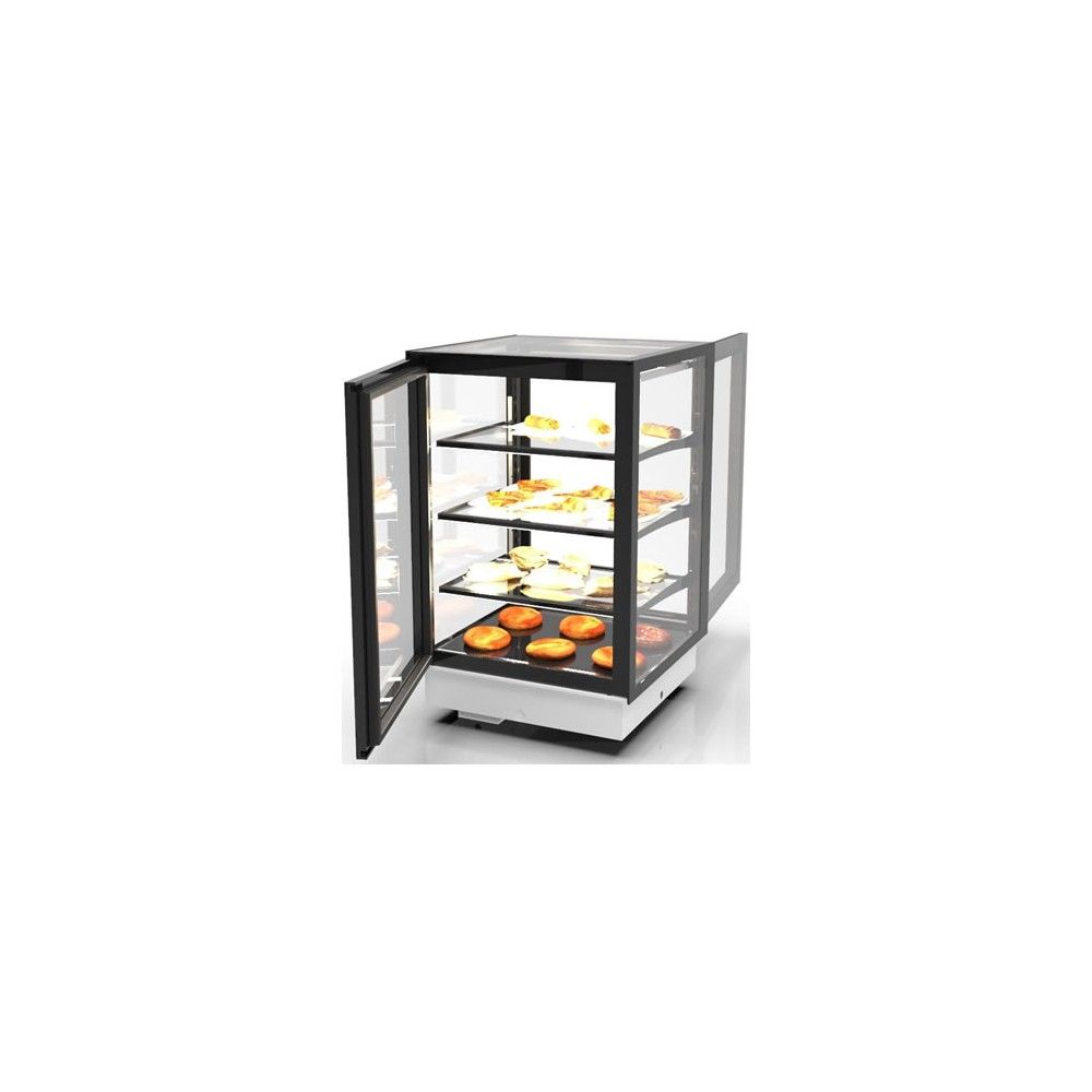 Vetrina Calda Doppio Accesso da Banco SAYL DP-60-80CA — 600×600×815 mm, LED