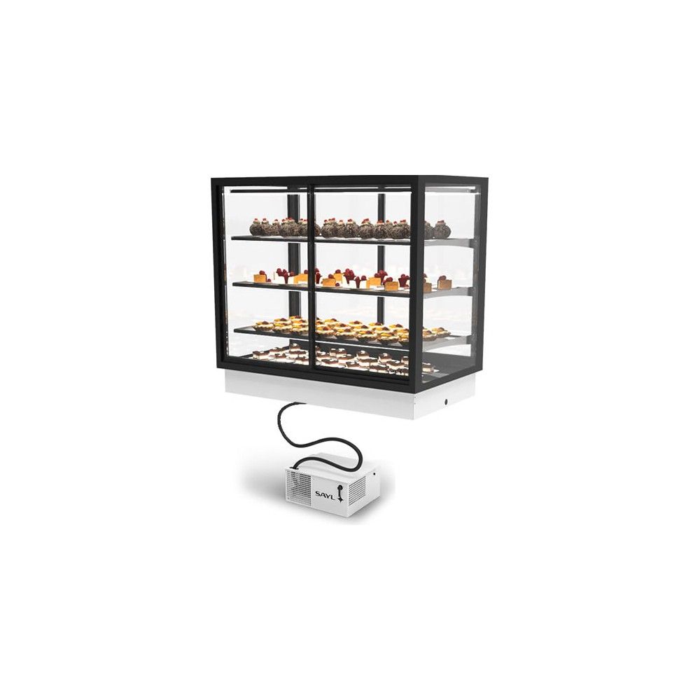 Vetrina Refrigerata da Banco SAYL DP-120-90RA — 1200×900 mm Doppio Accesso con LED