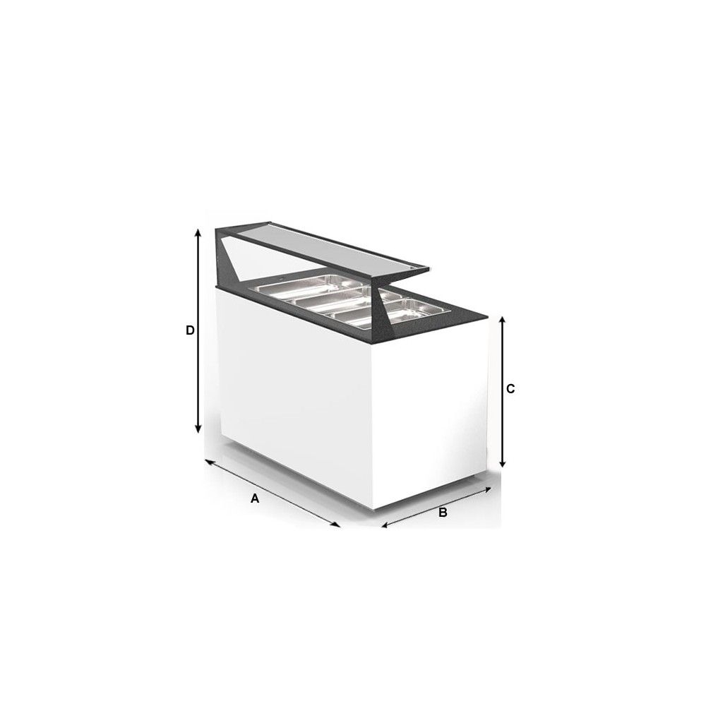 Buffet Caldo Bagnomaria Sayl BUF65E — 650 mm per Servizio