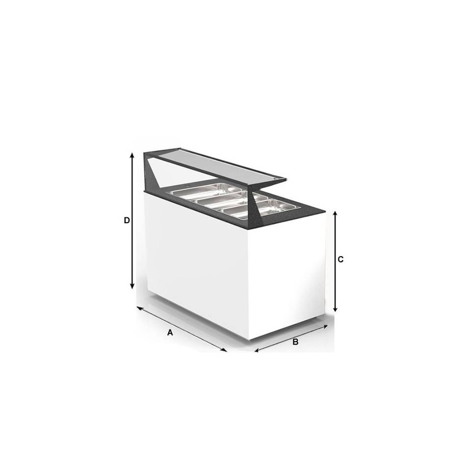 Buffet Caldo Bagnomaria Sayl BUF65E — 650 mm per Servizio – immagine 1