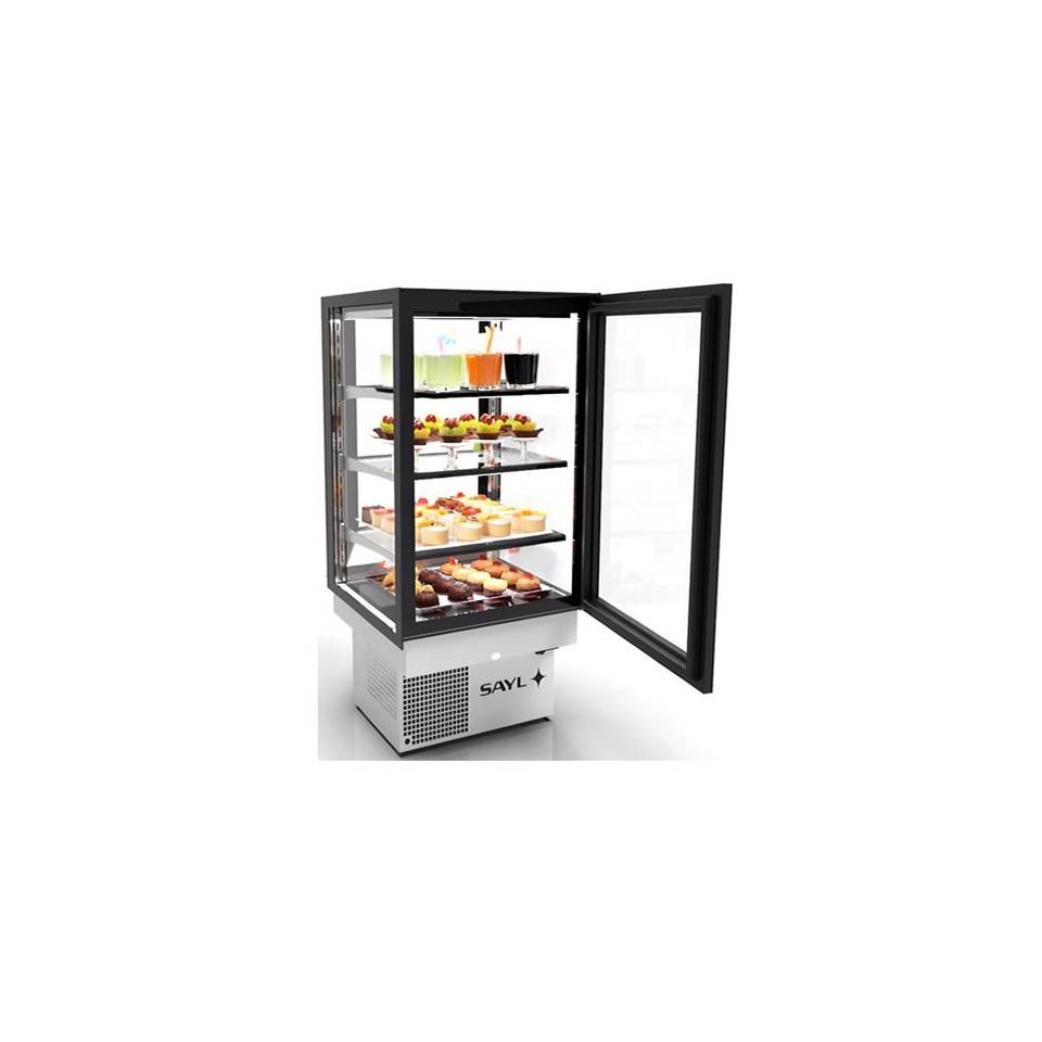 Vetrina Refrigerata Doppio Accesso da Banco SAYL DP-60-80A — 600×600×815 mm, +2/+6 °C, LED – immagine 1