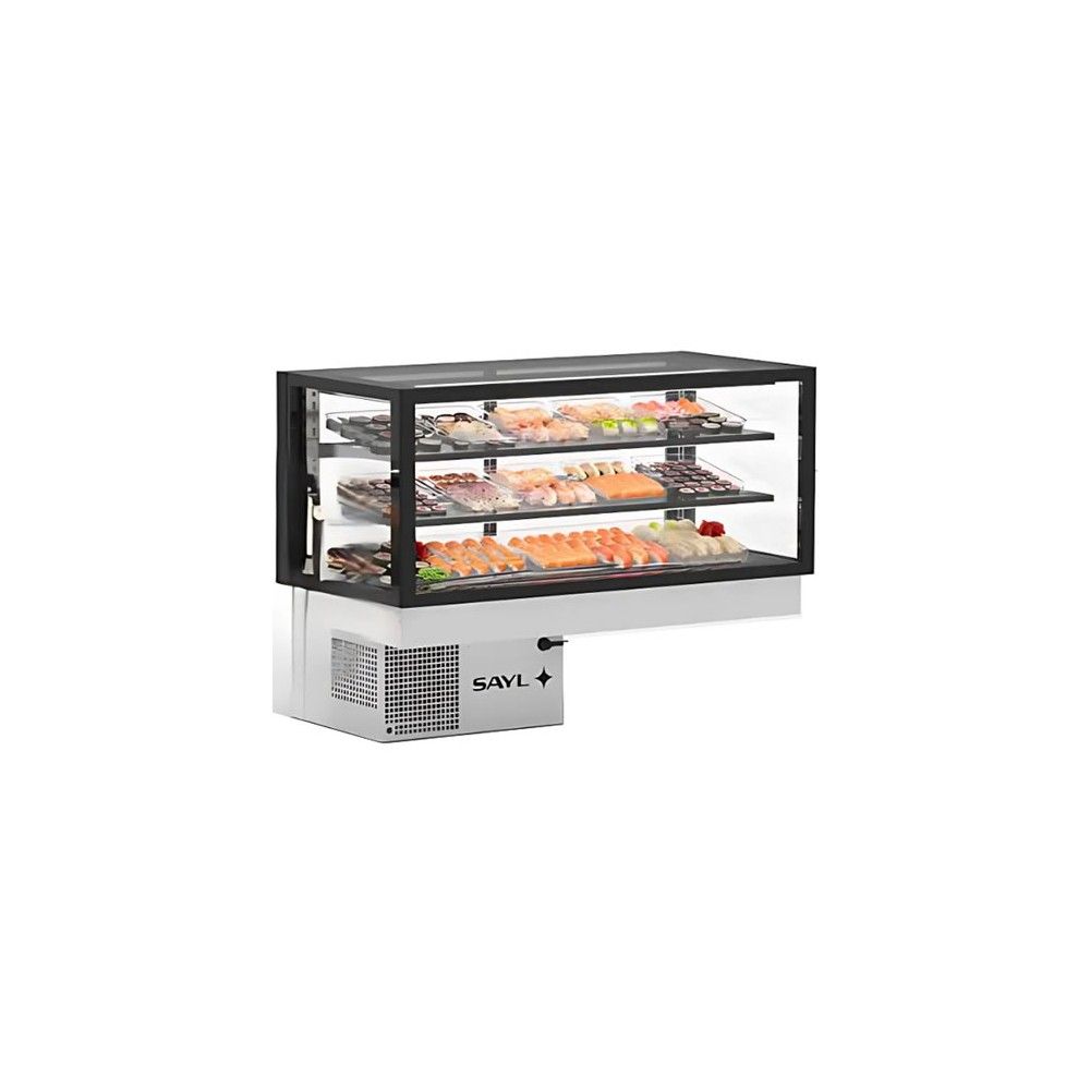 Vetrina Refrigerata da Banco SAYL DP-120-50 — 1200×600×515 mm, +2/+6 °C, LED