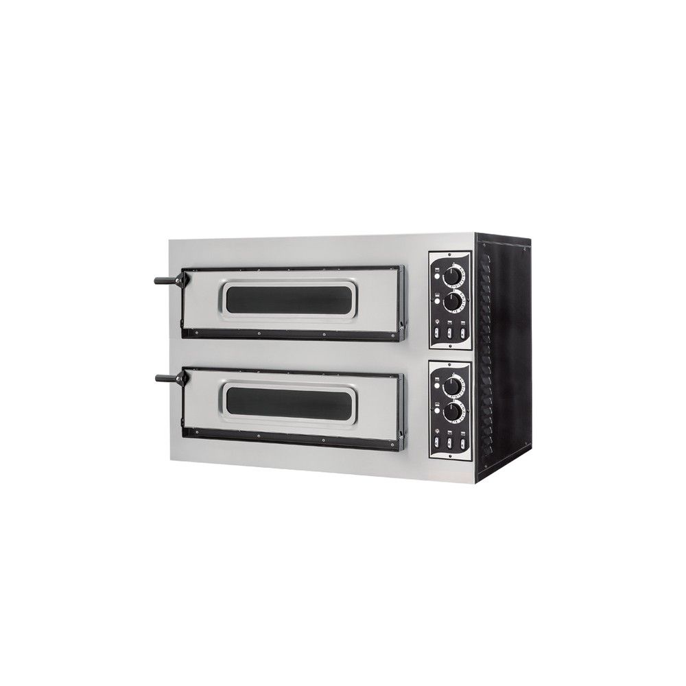 Forno Pizza Elettrico Basic 2/50 Vetro 4T Doppia Camera