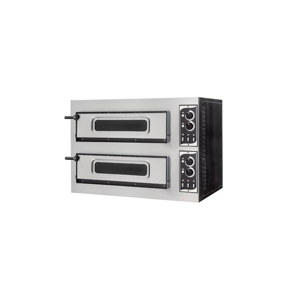 Forno Pizza Elettrico Basic 2/50 Vetro 4T Doppia Camera – immagine 1
