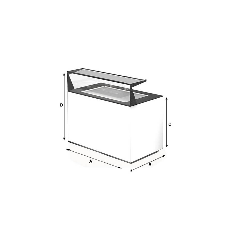 Buffet Caldo Bagnomaria Sayl BUF15E — 1500 mm per Servizio – immagine 1