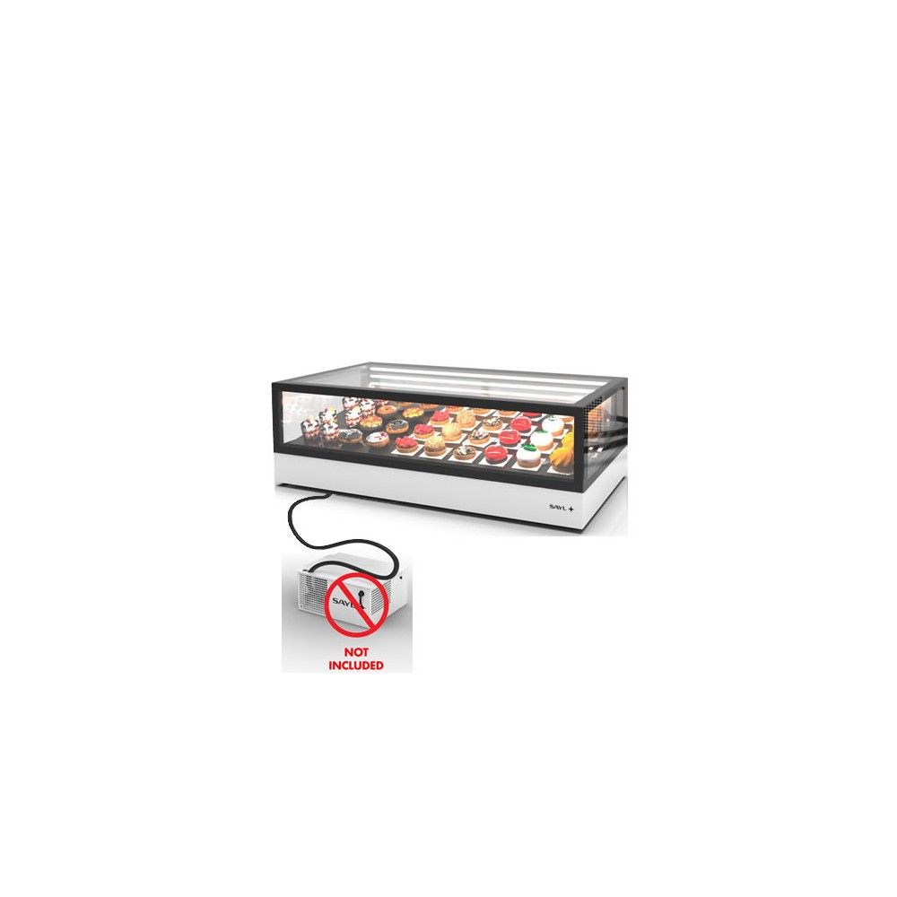 Vetrina Refrigerata Drop-in SAYL IN-120-40RZ — 1200×400 mm Gruppo Remoto con LED