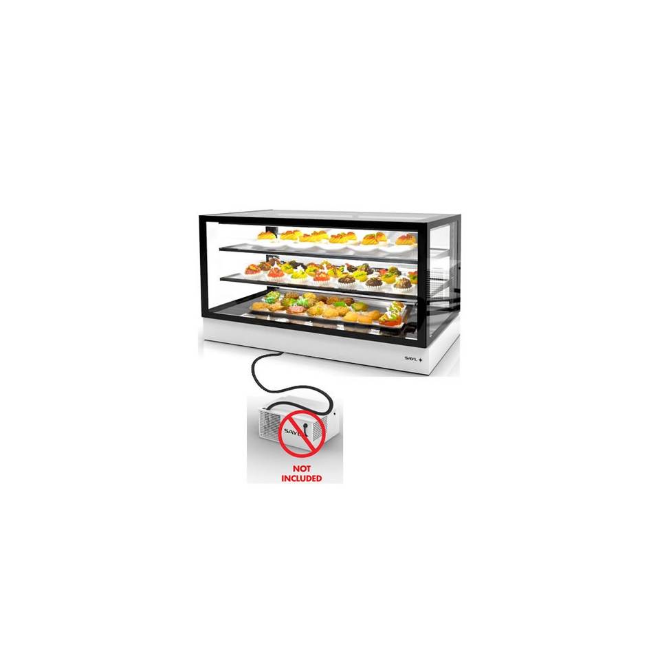 Vetrina Refrigerata Drop-in SAYL IN-120-60RZ — 1200×600 mm Gruppo Remoto con LED – immagine 1