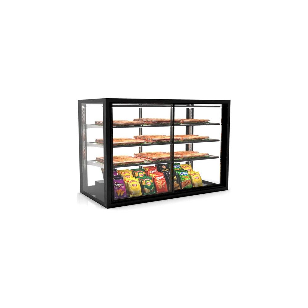 Vetrina Neutra Doppio Accesso Drop-in SAYL IN-120-80NA — 1200×800 mm con LED