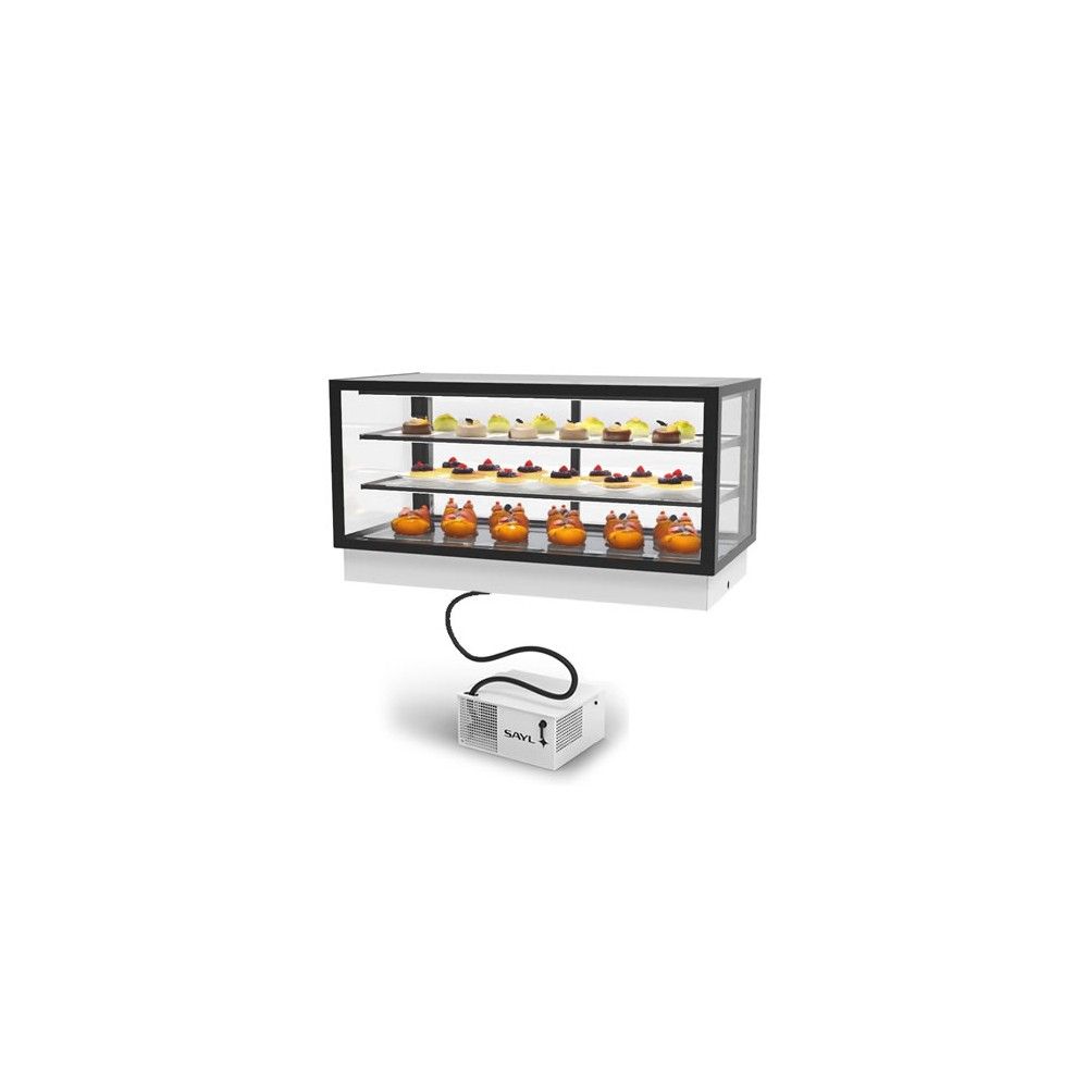 Vetrina Refrigerata da Banco SAYL DP-120-60R — 1200×600 mm con LED