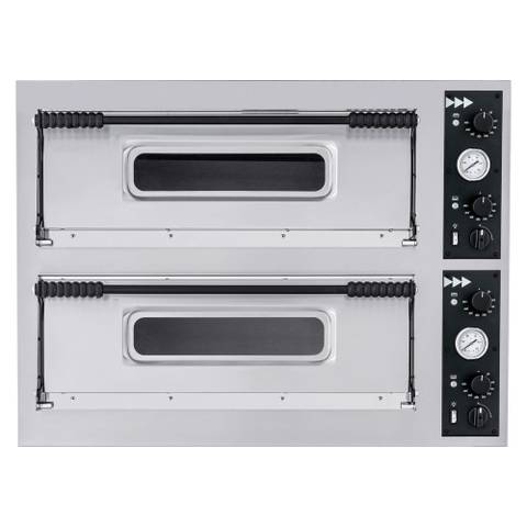 Forno Elettrico per Pizza 2 Camere 4 Pizze 12kW Prismafood Basic XL 44