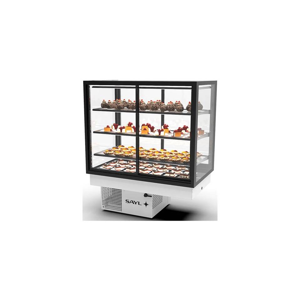 Vetrina Refrigerata Doppio Accesso da Banco SAYL DP-100-80A — 1000×600×815 mm, +2/+6 °C, LED – immagine 1