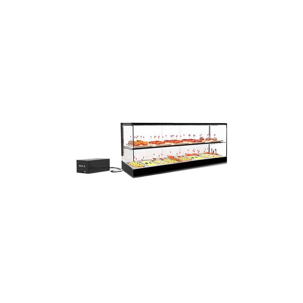 Vetrina Refrigerata da Banco SAYL VTLG28GR-1 — 1540×395×460 mm, LED