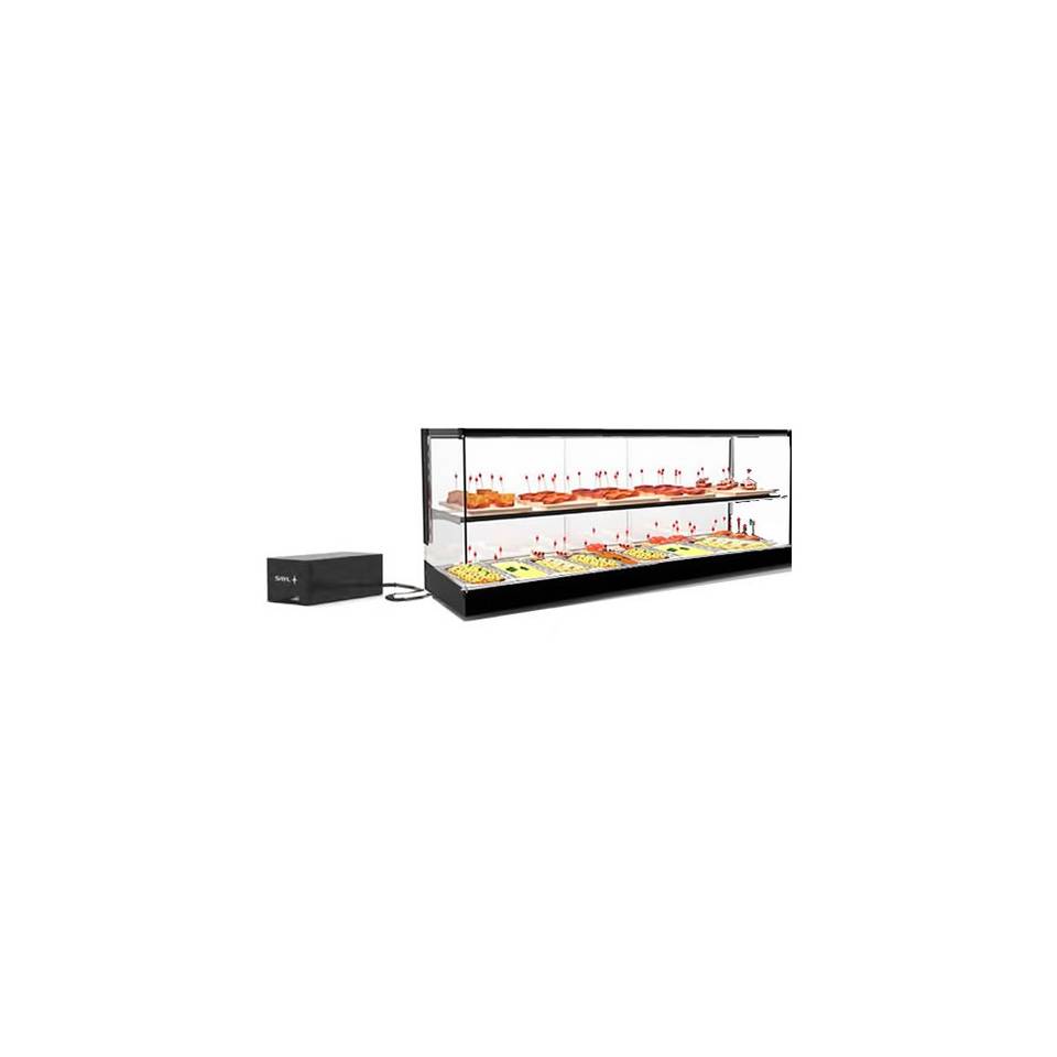 Vetrina Refrigerata da Banco SAYL VTLG28GR-1 — 1540×395×460 mm, LED – immagine 1