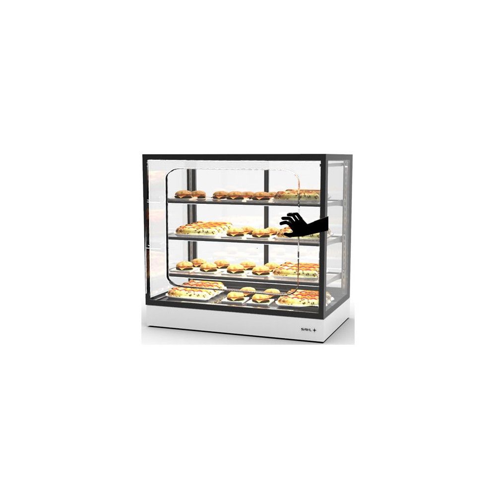 Vetrina Calda Grab & Go Drop-in SAYL IN-100-90CG — 1000×900 mm con LED