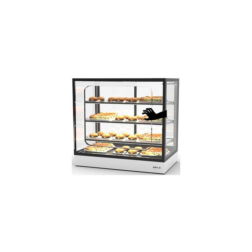 Vetrina Calda Grab & Go Drop-in SAYL IN-100-90CG — 1000×900 mm con LED – immagine 1
