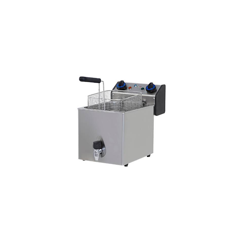 FRIGGITRICE ELETTRICA 8 LT CON RUBINETTO DI SCARICO – immagine 1
