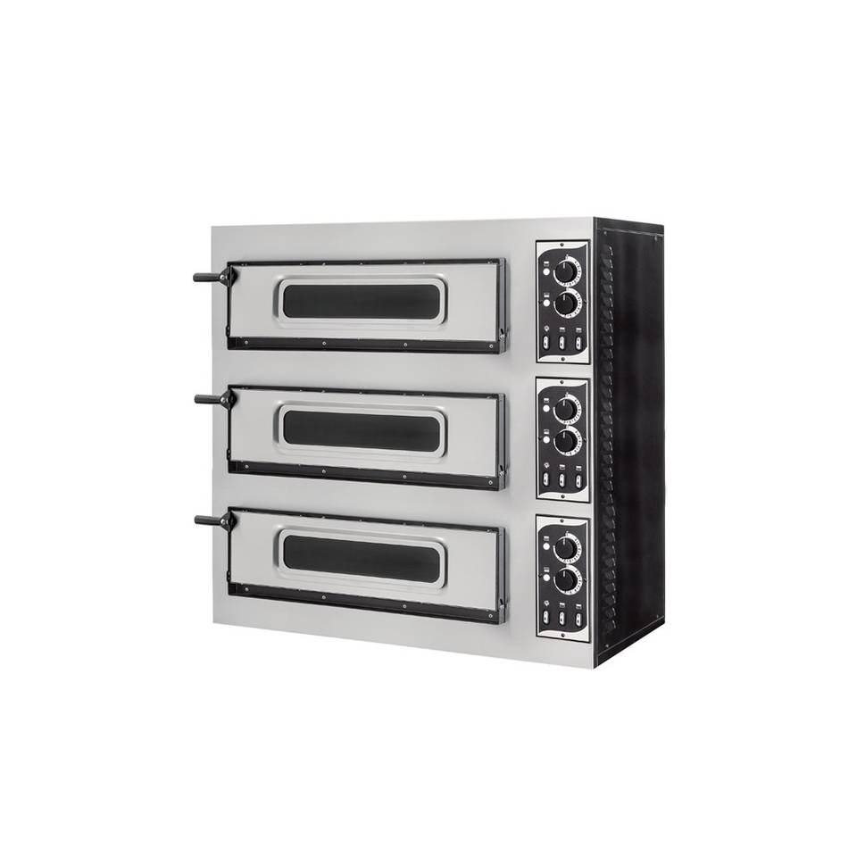Forno Pizza Elettrico Basic 3/50 Vetro 6T a 3 Camere – immagine 1