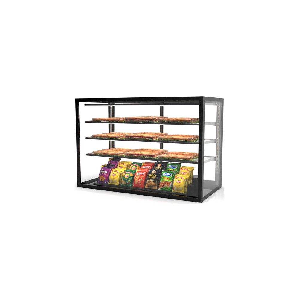 Vetrina Neutra da Banco Drop-in SAYL IN-120-80N — 1200×800 mm con LED