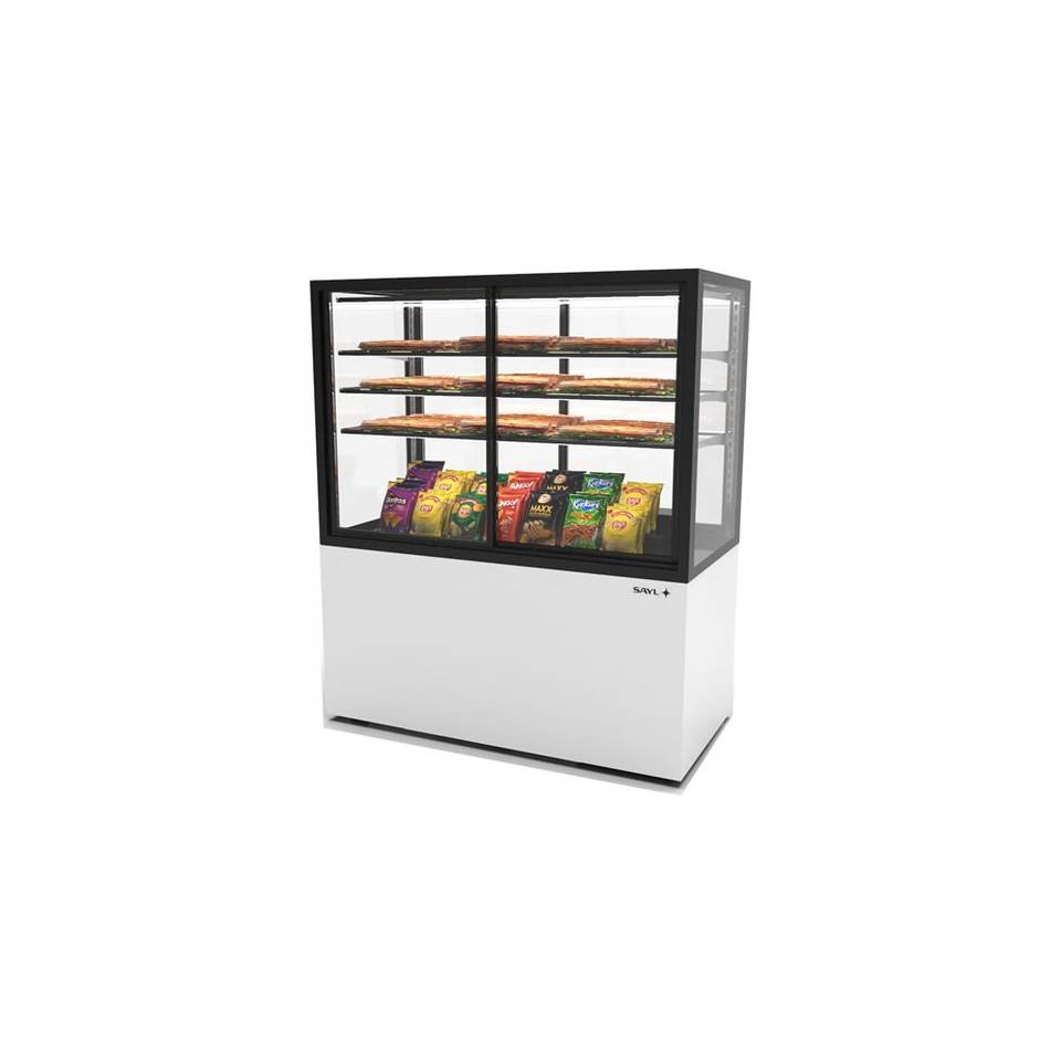 Vetrina Neutra Doppio Accesso Drop-in SAYL IN120/80-140NA — 1200×600×1400 mm – immagine 1
