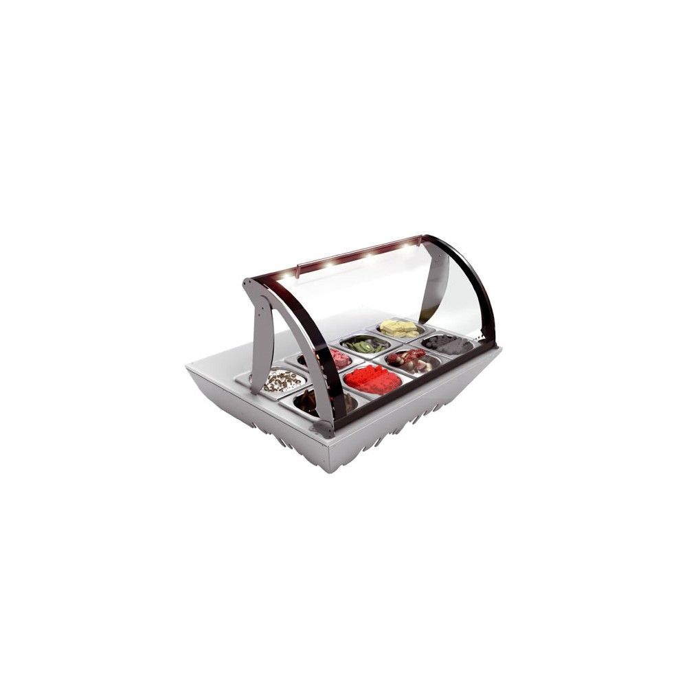Vetrina Refrigerata Grab & Go Hotclass TOPPING — 785×675×300 mm, +2/+5 °C, LED