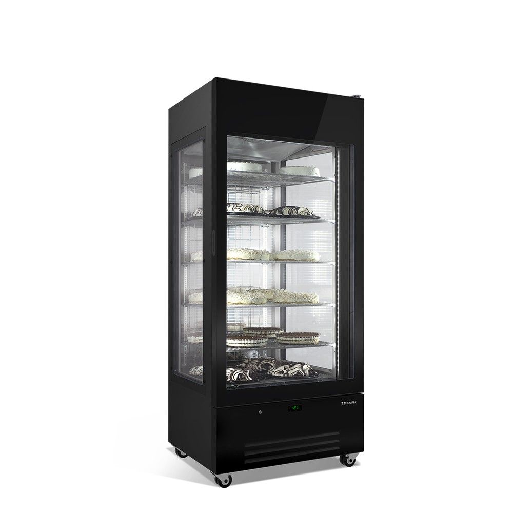 Vetrina Gelato Framec VENERE 90 Black — 18 Gusti Ampia Capienza