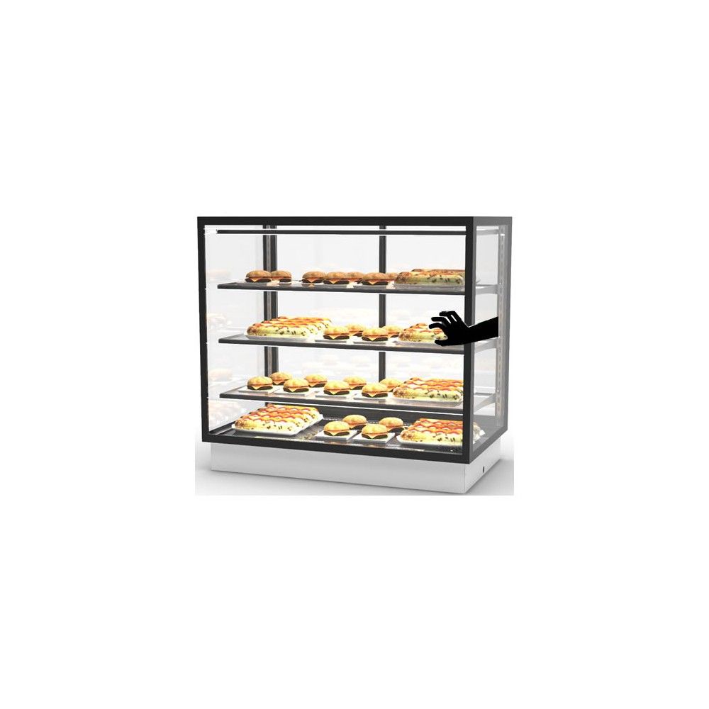Vetrina Calda Grab & Go da Banco SAYL DP-100-80CG — 1000×600×815 mm, LED