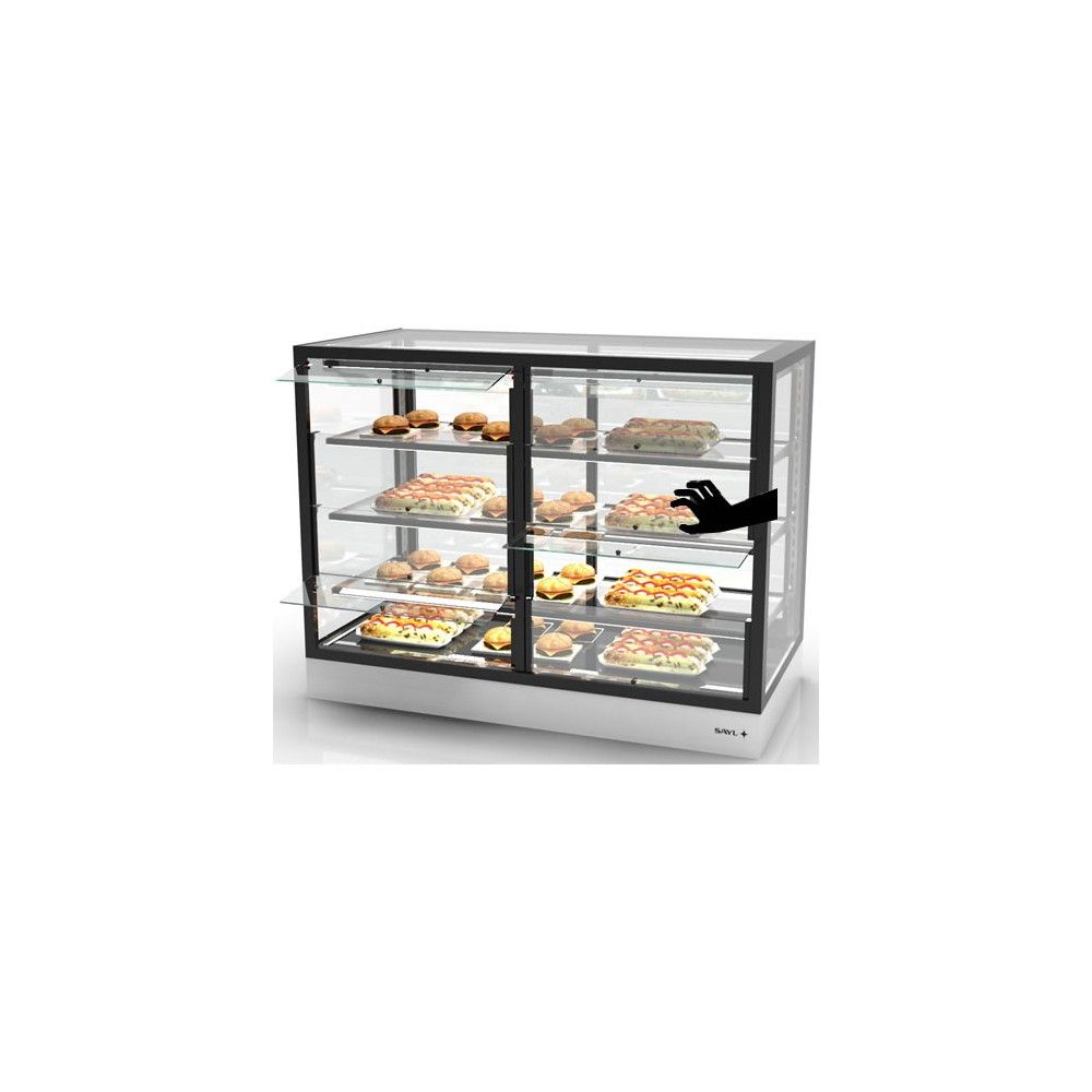 Vetrina Calda Self-Service Drop-in SAYL IN-120-90CS — 1200×900 mm con LED