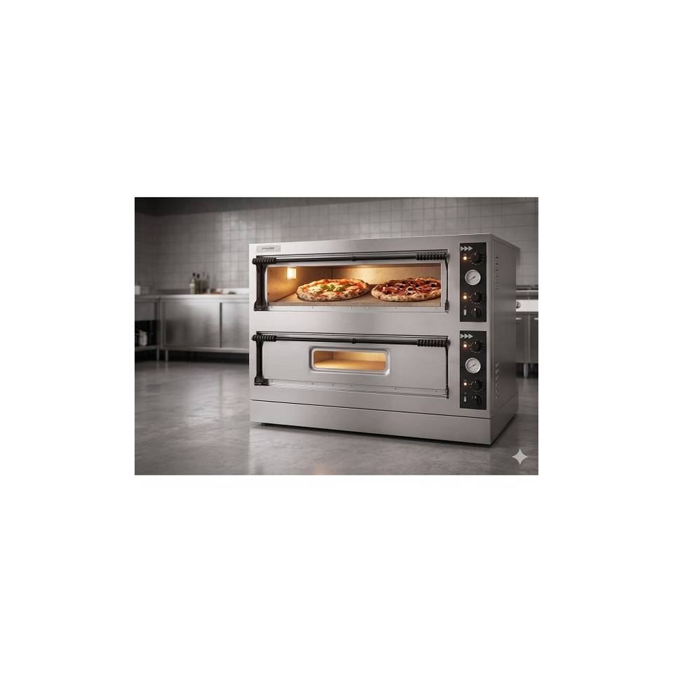 Forno Elettrico per Pizza 2 Camere 9 Pizze 26,4kW Prismafood Basic XL 99 – immagine 1